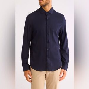 Denim & Flower - Men’s Stretch Knit Button-Up Shirt